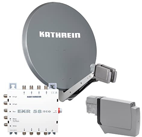 Kathrein CAS 90 gr Sat-Antenne multifeedfähig Graphit (grau) - 8 Teilnehmer