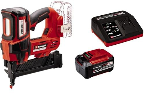 Einhell Professional Akku-Tacker FIXETTO 18/38 S Power X-Change (18 V, 60 Schläge/min, max. 38 mm Klammerlänge, Einzel-/Serienschuss, inkl. 500 Klammern, inkl. 5,2 Ah Akku und Ladegerät)