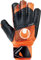 uhlsport Soft Resist+ Flex Frame Fußball Torwarthandschuhe - Handschuhe für Torhüter - speziell für Kunstrasen und Hartböden - mit Fingerschutz, Fluo orange/schwarz/weiß, 7