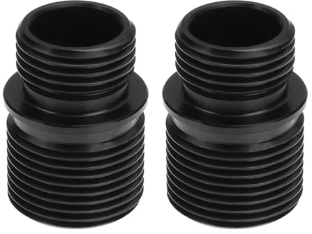 YINETTECH 2Pcs Counter-Tooth Adapter Sleeve 12mm CCW Male to 14mm CCW Male Conversion Thread Accessories Outer Tube Adapter