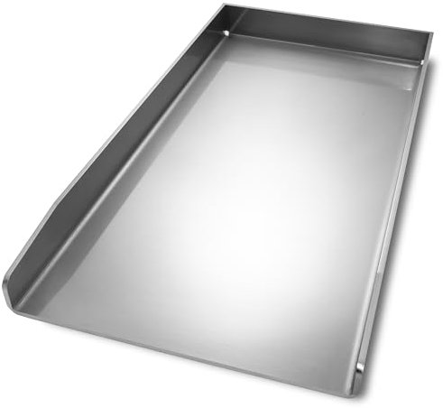 Plancha Edelstahl Grillplatte - passend für Burnhard Fred - Medium 41,5x23,5cm | 4mm Massiv