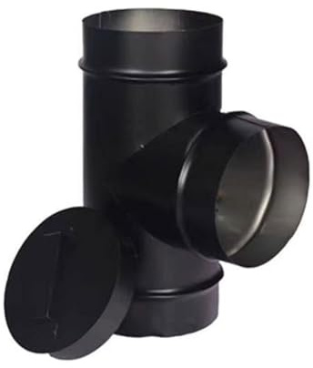 Tubo De Escape En T De Acero Inoxidable,adaptador De Tubo De Estufa De Tubo De Chimenea,tubo De Estufa De Chimenea Reemplazo En T De Tubo De Escape Para Estufa De Quemador De Leña De Horno
