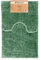 RESTILO Juego de 2 Alfombrillas de Baño Antideslizantes 50 x 80 cm + 40 x 50 cm Alfombra de baño súper Absorbente Verde Bati