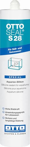 OTTO-SEAL S28 310 ml Transparent Terrarium Aquarium et Pierre de verre Silicone pour aquarium et eau douce et eau salée