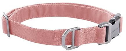 Carhartt Field Dog Collar, Fully Adjustable, Durable 600-Denier Fabric W/Reflective Wordmark for Visibility, Rose Tint, Medium