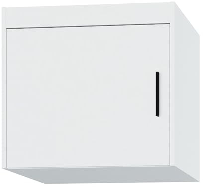 AXLIVING Schrankaufsatz Weiß Storicos 1D 59,9 x 55 x 53 cm Nachhaltig