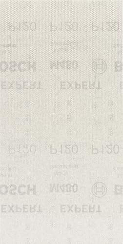 Bosch 50x EXPERT M480 Sanding Net | for Paint on wood, Hardwood, Ø 115x230 mm, Grit 180, Professional Accessory Orbital Sander