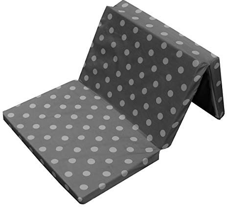 Bambini Kinder - Reisebettmatratze Dots grau 120 x 60 cm mit 5 cm Komforthöhe | 086610