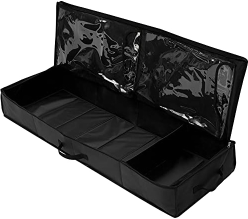 Zebery Weihnachtsverpackungs-Aufbewahrungstasche, Geschenkpapier-Organizer-Behälter, Geschenkpapier-Stoff-Aufbewahrungstasche für Papierrollen, Bänder, Schleifen