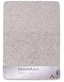 Milward 100% Wool Pressing Mat, Quilting, Crafting, Embroidery, Sewing, Patchwork, Appliqué, Blocking 42 x 29.7cm 11.5x16.5”, Gris