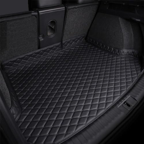 KanaAt Auto Leder Kofferraummatten für Cupra Formentor 2020-2023 2020 2021 2022 2023 Kofferraumwanne Cargo Schutzmatte Innenraum ZubehöR,Black Style