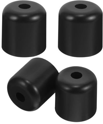 Gadpiparty 4Pcs Black Plastic Furniture Legs Screw-in Replacement Sofa Chair Dresser Feet for Couch Modern Durable Furniture Feet