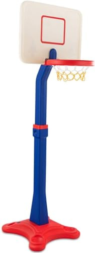 GOPLUS Soporte de Canasta de Baloncesto para niños de Altura Ajustable, Soporte de Baloncesto para Interior y Exterior Monyen, Adecuado para niños de 3 a 8 años