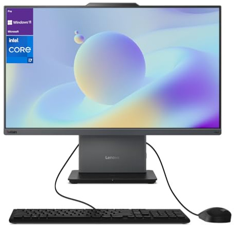 Lenovo ThinkCentre Ordinateur de bureau tout-en-un, écran FHD Micro-Edge de 23,8, Intel i7-13620H de 13e génération, 64 Go DDR5 SODIMM, SSD de 2 To, webcam, HDMI, RJ-45, clavier et souris filaires