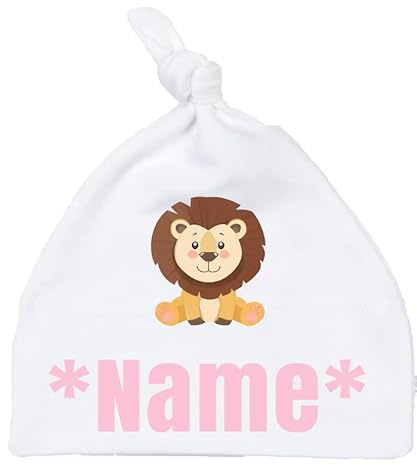 Personalisierte Babymütze mit Knoten zum Zubinden - Weiche Neugeborenenmütze für Babys & Kleinkinder