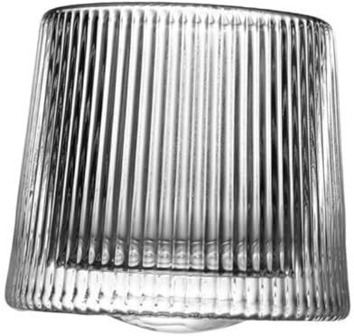 Warmhm Whiskyglas Tumbler Aus Glas Mit Drehbarem Boden Wärmedämmend Für Bar Und Pub 160ml