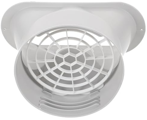 Sewroro Adaptateur D'échappement à Bouche Plate pour Accessoire Climatisation Mobile, Raccord en Plastique avec Grille, 1 Set pour Tuyau de Climatiseur