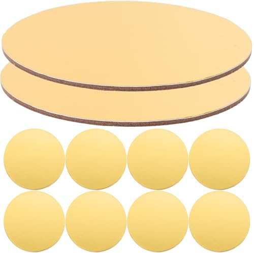 FONDOTIN Basi per Torte Rotonde in Carta 10 CM Set da 20 Pezzi per Esposizione Dolci Accessori per Feste e Compleanni Base Resistente per Torte Mousse e Dessert per Matrimoni e