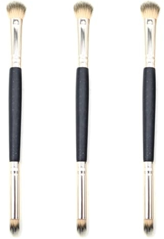 Grobo st dubbelt runt huvud ögonskuggsborste, ögonskuggor smink smudge cream borste verktyg för concealer eyeliner
