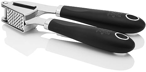 Stanley Rogers Knoblauchpresse Pride – Frischer Knoblauch ganz einfach mit der Handpresse gepresst – Ergonomischer Soft-Touch-Griff und hochwertiger Edelstahl