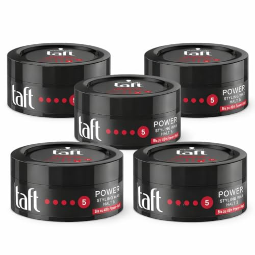 Schwarzkopf 3 Wetter Taft Power Wax, 5er Pack (5 x 75 ml)