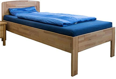 Massivholz Komfortbett Seniorenbett Kernbuche höhenverstellbar 100x200