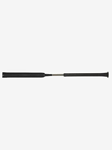 LeMieux Jumping LeBaton Whip 57cm in Grey - Horse Riding Crop for Equestrian Training - Comfortable Soft PU Leather Stick with Shock Absorbing Pad