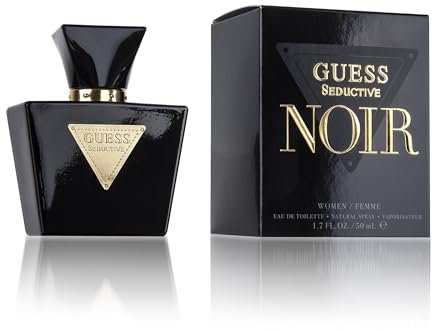 GUESS Seductive Noir, Eau de Toilette da Donna, Colonia Floreale, Fragranza Sensuale Persistente, 50 ml