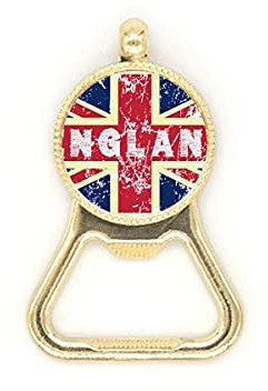 UK the Union Jack Flag Mark Illustration Beer Bottle Cap Opener Stainless Steel Key Chain