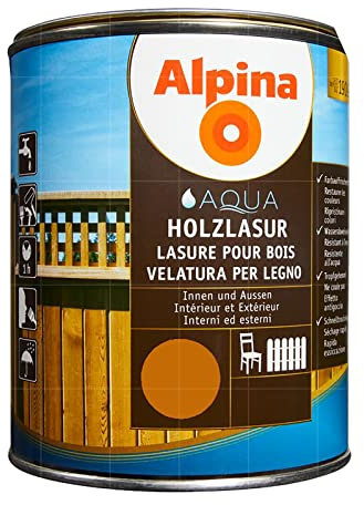ALPINA AQUA HOLZLASUR - 0.75 LTR (FARBLOS) [SP]