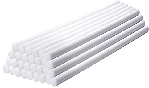 EKKJNQ Heißklebestifte, 30 Stück Bunte Heißklebestifte Heißklebestifte DIY Bastelklebestifte 7 x 200, 11x200 mm für Heißklebepistole (Milchweiß 7mm)