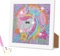 AUAUY Diamond Painting Kinder mit Holzrahmen, 5D DIY Diamond Painting Set, Malen Nach Zahlen Diamant Painting Kinder Mädchen Erwachsene, Diamant Painting Bilder Arts Craft für Home Wand Decor(Einhorn)