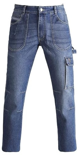Kapriol Pantalon de Travail Homme | Poche Cargo | Denim | M