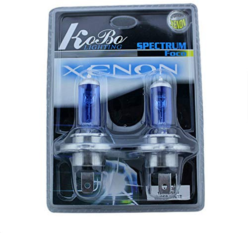 2Pcs H4 9003 HB2 P43t 12V 100/90W 5500K Xenon White H4 Car Headlight Bulbs