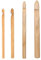 Hezhou 4 Pezzi Uncinetti in Legno di Grandi Dimensioni 8mm 10mm 15mm 20mm Crochet Set di ferri da uncinetto in legno per lavori a maglia, sciarpe, cappelli, amigurumi, fai da te (legno, L)