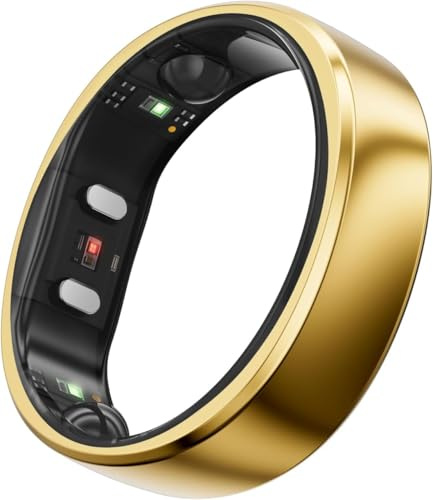 RingConn Gen 2 Smart Ring, weltweit erstes Schlafapnoe-Monitoring, Keine App-Abonnement, 12 Tage Akkulaufzeit, Stress-/Herzfrequenz-/Frauen-Gesundheits-Tracker, kompatibel mit Android und iOS
