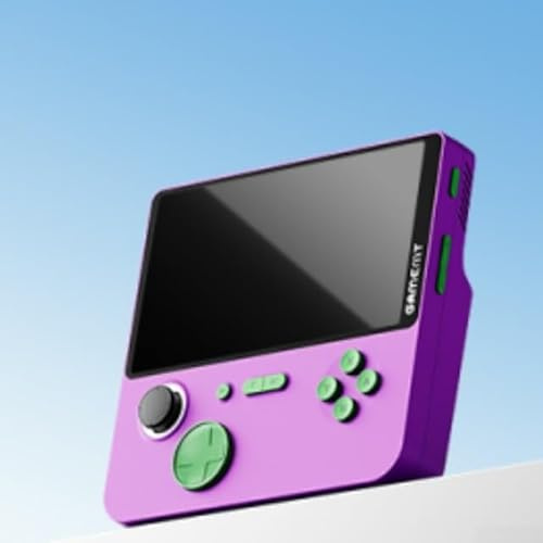Hasaller Consola de juegos portátil E5, mini consola de juegos de mano, consola de juegos con joystick para dos jugadores, consola emuladora retro (morado)