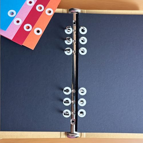 4000 Holes White Paper Hole Reinforcement Sticker Labels, 6mm Self-Adhesive Hole Punch Protector for Office School Home Supplies,