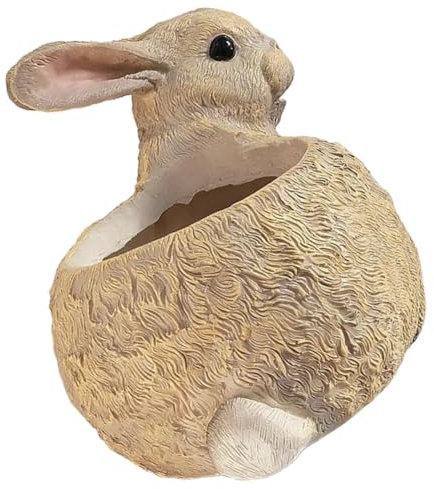 Toyvian Pot De Fleurs Forme De Lapin pour Plantes Pot Résine pour Cactus Et Mini-Plantes