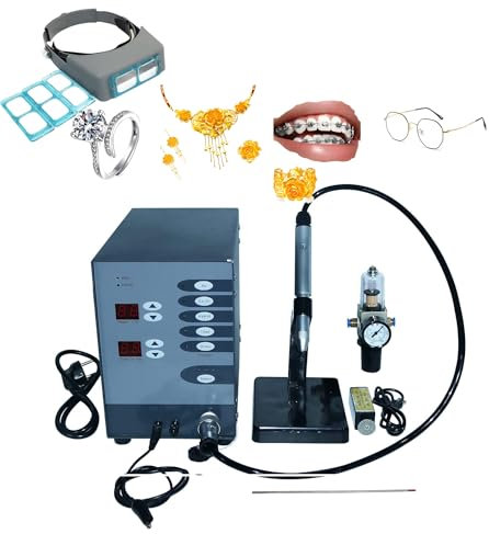 SXHEYUY Saldatrice Laser, Saldatrice A Punti 100W Saldatrice Ad Argon A Impulsi A Controllo Numerico Automatico, per La Riparazione di Gioielli Fai-da-Te Saldatura di Gioielli,110v