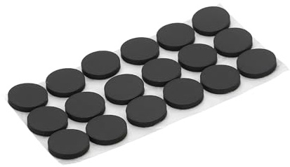 PATIKIL 16 Piezas Almohadillas Antideslizantes 9/16 15mm x 2mm Protectores | Para Muebles, Pies De Goma Redondos, Con Adhesivo, Antiarrañazos, Para Suelo De Madera, Electrónicos, Cama