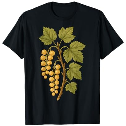 Ilustración de racimo botánico de Grosella Blanca Camiseta