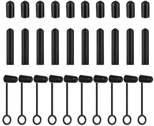 TRKETK 30 Piezas Tapones de Goma para Botellas Tapa Liquor Bottle Covers a Prueba de Polvo Leakproof General Cubiertas de Vertedor de Botellas para Vinagre Botellas de Vino Licores Vertedor