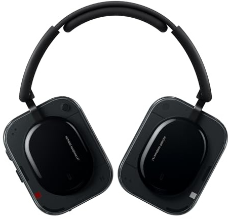 Nothing Headphone (a) 2026 New, Adaptive Active Noise Cancelling Headphones, Wireless Over Ear Bluetooth 5.4 ANC Headset with LDAC Hi-Res, 5 HD Mics Ultra Bass via APP, 135 Hours Playtime, Black