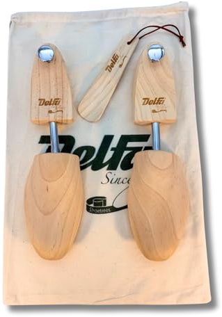 DELFA Schuhspanner Reiseset Traveller Schuhformer mit Schuhanzieher und Schuhbeutel Schuhleisten Schuhstrecker