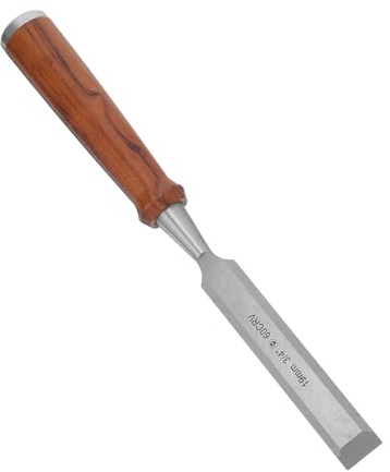 Baluue Scalpello per Intaglio Legno 19 Mm con Manico Passante in Legno Utensile Multifunzione per Falegnameria con Scatola Portaoggetti per Lavorazione Artigianato
