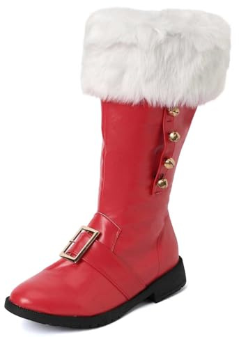 Mockastövlar med medelvade för vintern, moderiktiga, bekväma slip-on-stövlar med klack för semester, vardag