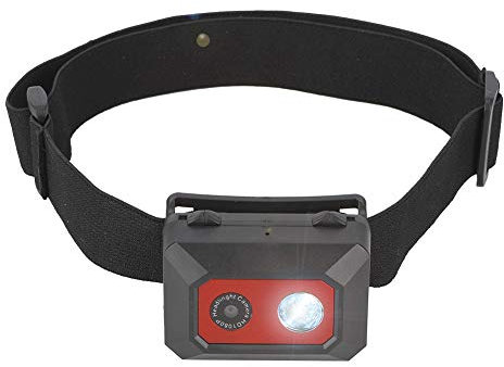 Topiky Mini Action Camera, 5-10 M Visione Notturna 1080P HD montato a testa, 2 in 1 1.5/6 Videoproiettore a Led/Modalità SOS Videocamere vivavoce con supporto per archetto elastico Archiviazione