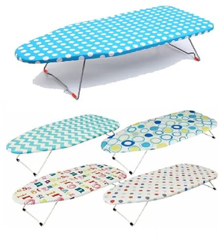 Table Top Ironing Board Compact Size: 75cm x 35cm Mesh Back and Non Slip Feet IronBoard Easy Carrying for Camping For Picnic Slim & Easy Storage Folding Legs