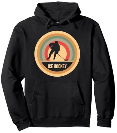 Retro Vintage Eishockey Geschenk für Eishockeyspieler Pullover Hoodie